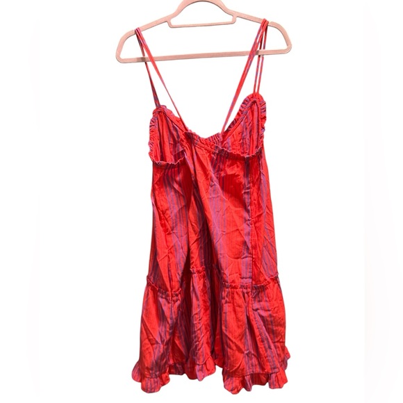 Universal thread red stripe cross strap dress - Picture 3 of 7